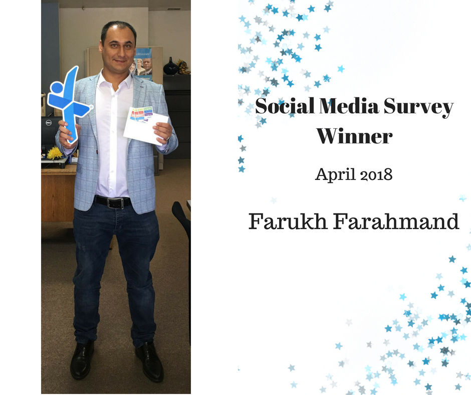 April Social Media Survey Winner